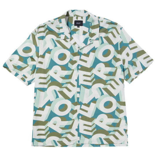Huf Ανδρικό πουκάμισο Abecederian S/S Resort Shirt